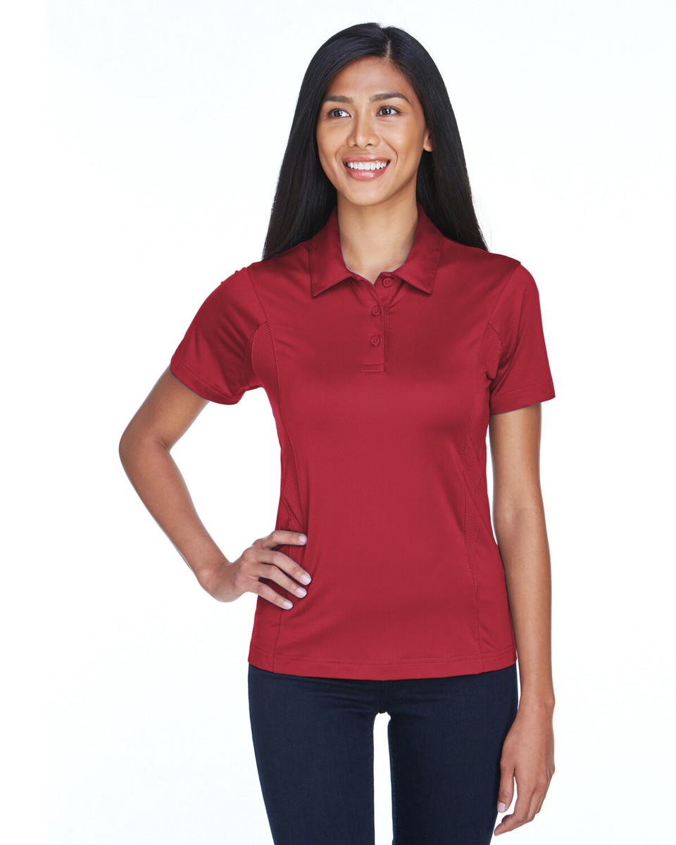 Team 365 Ladies' Charger 91% Polyester 9% Spandex Performance Polo