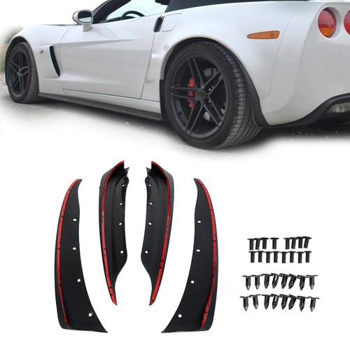 For 2005-2013 Chevrolet Corvette C6 Front & Rear Molded Splash Guards Mud flap - Picture 1 of 13