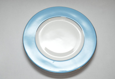 Dibbern Bel Air  Teller hellblau Silberrand 21,0cm Kuchenteller