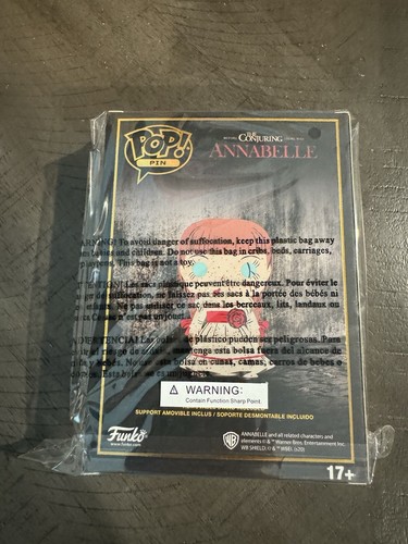 FunKo Pop Pin! Pin grande esmaltado Horror S1 The Conjuring Annabelle #03 - Imagen 3 de 4