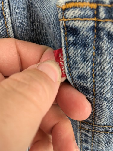 Levis 550 Jeans Mens 38x32 Blue Stone Wash Denim Relaxed Fit - Picture 7 of 9