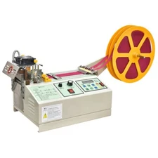 988 Computer Automatic Hot and Cold Cloth Belt Cutting Machine, Magic Adhesive
