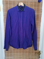 Ventuno Men's Shirt-Purple&Slim Fit& Long Sleeve Shirt Size 38✨🌟✨