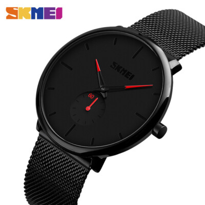 SKMEI Men Quartz Wristwatch Fashion Big Dial Damenuhr 3Bar Waterproof 9185 5CAB