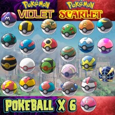 Cualquier Pokeball✨Pokémon Escarlata y Violeta Apriball Beast Ball✨Masterball Safari Ball