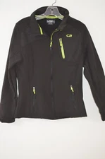 CB Sports Jacket Black All Weather Protection Zip Fleece Lined Jacket Size M