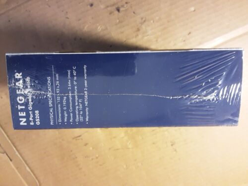 FAST DISPATCH NETGEAR GS208-100UKS 8 Port Gigabit Ethernet Switch Network - Picture 3 of 6