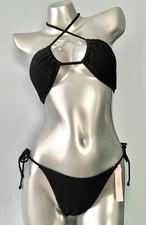 Victoria's Secret Swim Bikini Set Multi Way Top  Side Tie Cheeky Bottom Large L