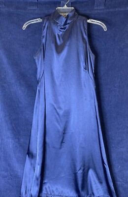 Balera Girls Dance Costume Size LC Royal Blue Mock Turtleneck