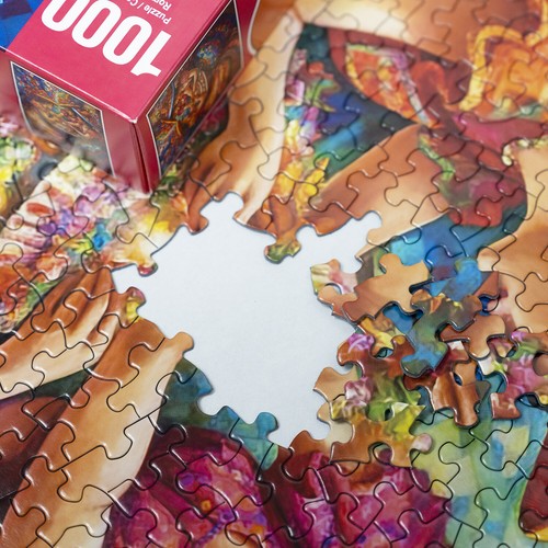 FELIZ CUMPLEANOS 1000pc SPRINGBOK Jigsaw Puzzle Random Cut Super Deluxe 11207 - Picture 5 of 14