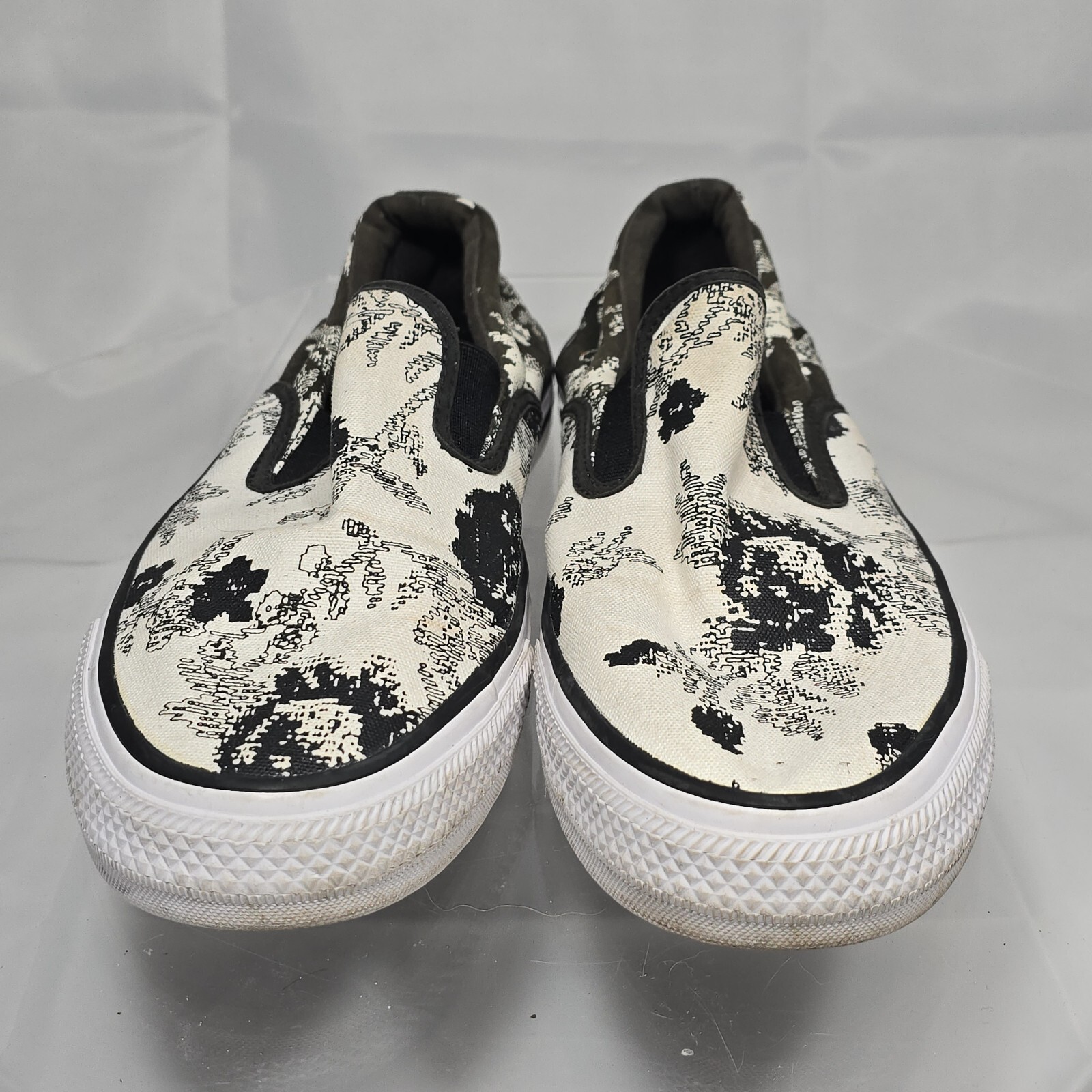CONVERSE CTAS  DOUBLE GORE SLIP-ON FLORAL FUSION Black/White Women 10 Sneakers thumbnail 5