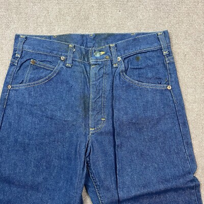 Vintage 70s Lee Riders Denim Jeans Straight Leg Mens 32x34