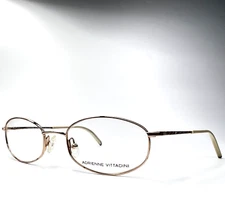 Adrienne Vittadini AV6034 140 Gold Oval Full Rim Womens Frames 50[]19 140 mm
