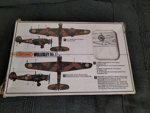 Vickers Wellesley Mk.I - Matchbox PK123. Box is damaged. Kit complete, unstarted - Foto 7 di 10