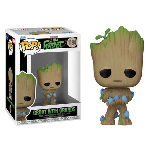 Marvel I Am Groot - Groot Mit Grunds 9.5Cm Pop Vinyl Figur 1194 Funko-image