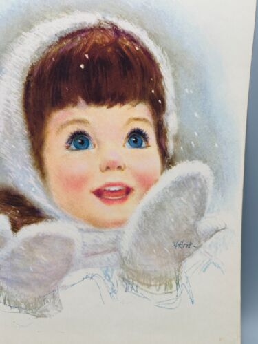 Francis Hook Ad Magazine Print "Snow Girl" Northern Bath Tissue 1960's - Picture 3 of 14