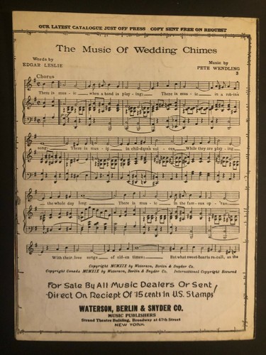 Vintage WWI Sheet Music "Come On Papa" Couple Speeding In Car Near Crowd - Picture 3 of 3