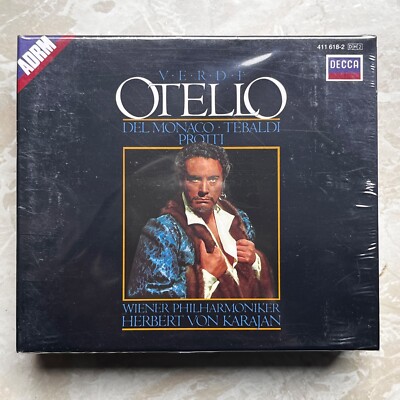CD Otello Verdi - Del Monaco Tebaldi Protti Karajan - DECCA - NEU