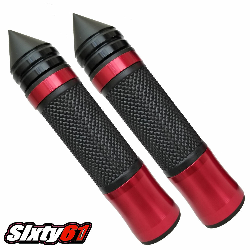 Yamaha R6 Grips Nero Rosso 2006-2018 2019 2020 Comfort Gel Mano a Punte ...