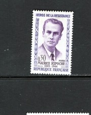 France 1960 MAURICE RIPOCHE, HERO OF FRENCH UNDERGROUND, WWII MLH SC 961