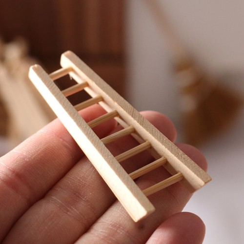 2Pcs Simulated Ladder Adornment Miniature Step Ladder Furniture Staircase Model - Picture 4 of 12