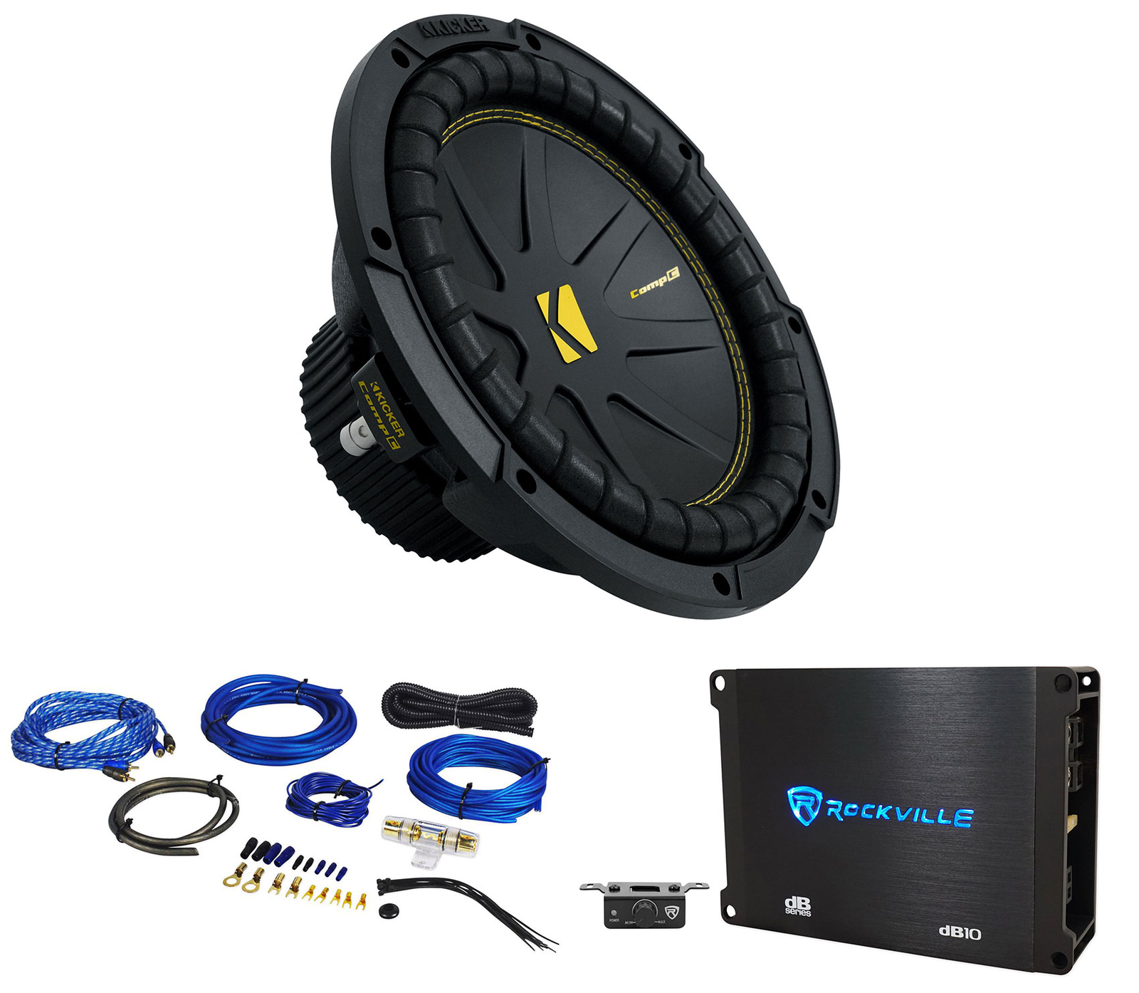 Kicker 50CWCS104 CompC 10 SVC 4-омный сабвуфер моноусилитель Комплект усилителей CWCS104 26890₽