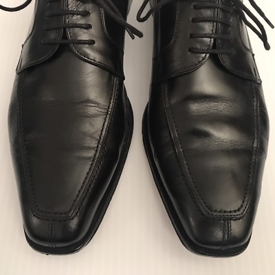 MEZLAN Hundley II #12801 Mens Black Ltr Apron Toe Oxford  display picture 1