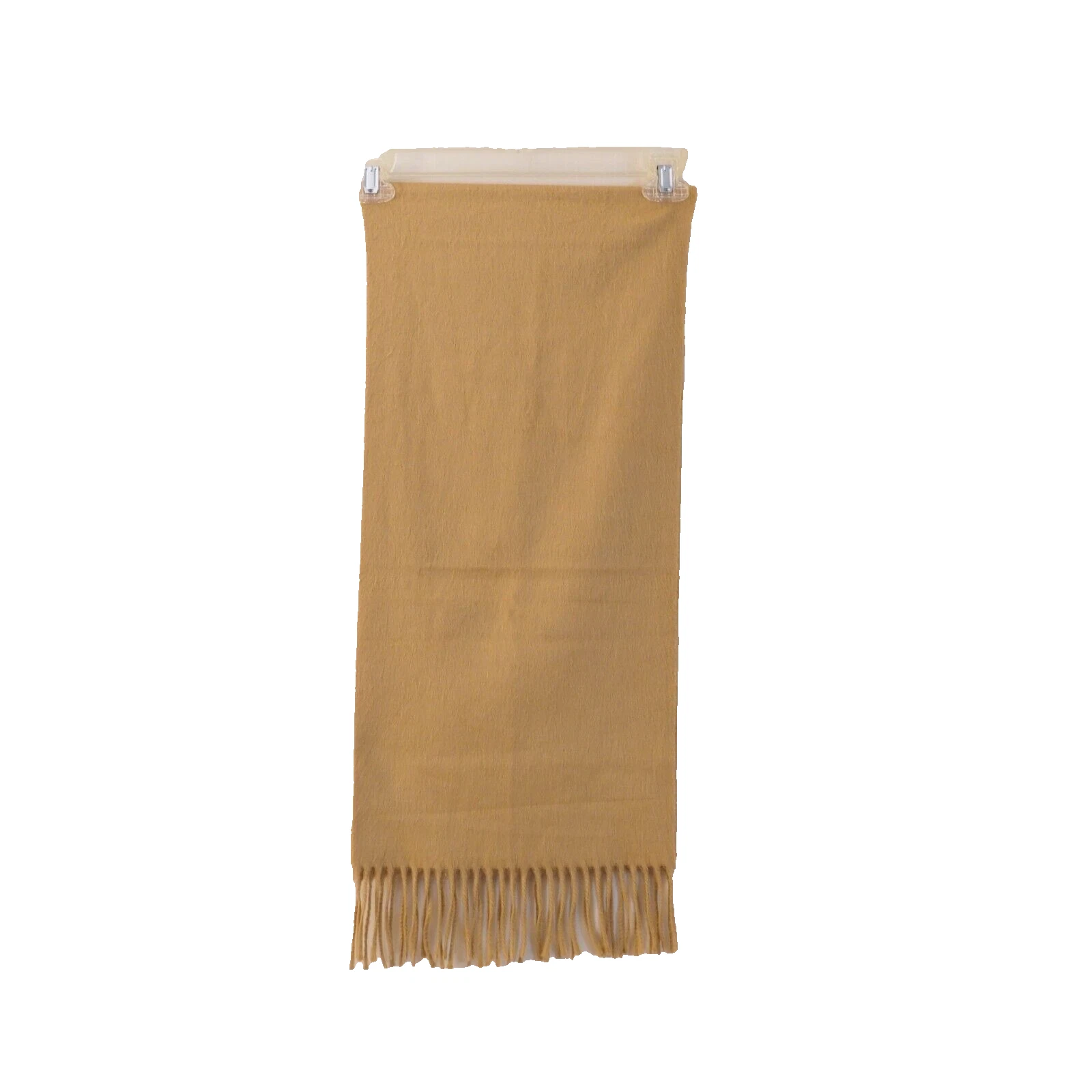 Echarpe homme neuve CHRISTIAN DIOR Monsieur CASHMAIRE marron 100% acrylique avec franges