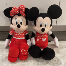 Disney Mickey And Minnie Valentines Plushies Large