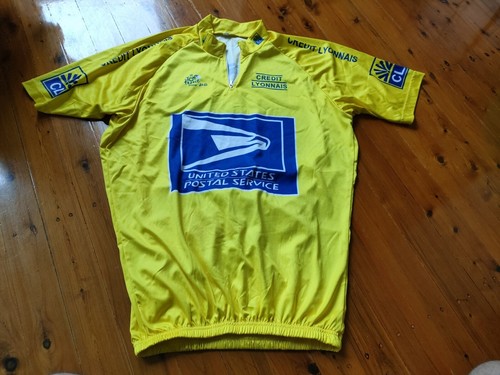 BIC 70'S Acrylic Orange Au Tour de France Jersey Vintage - L