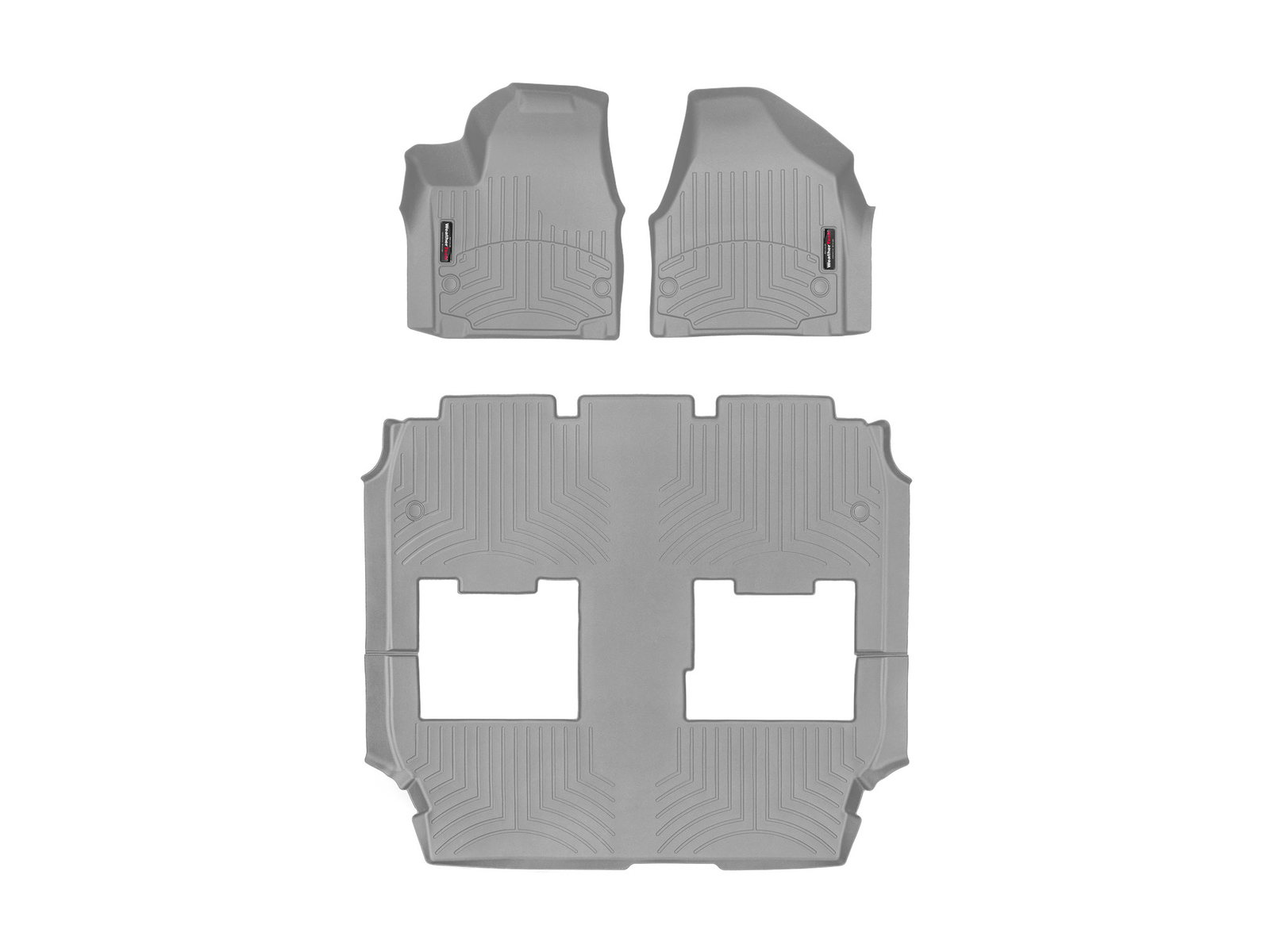 WeatherTech Floor Mats FloorLiner for Chrysler Pacifica Hybrid Full Set Grey eBay