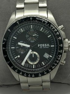 Fossil CH2600 Men's Watch Chronograph Black Dial Stainless Steel 40mm Case D706 691464496395 | eBay