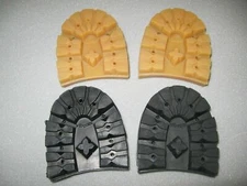 VIBRAM #100 Montagna Rubber Heels Shoe Repair - 1 Pair - Black or Honey Color