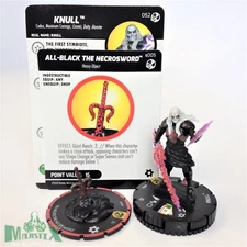 Heroclix Spider-Man and Venom: Absolute Carnage set Knull #052 Super Rare w/card