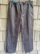 FRENCH TOAST BOYS Black RELAXED FLAT FRONT ADJ WAIST UNIFORM PANT 20 HUSKY T50