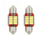Ampoule C5W LED 31mm Canbus 12 leds Canbus Veilleuses BLANC XENON 6000K 12V 2pcs