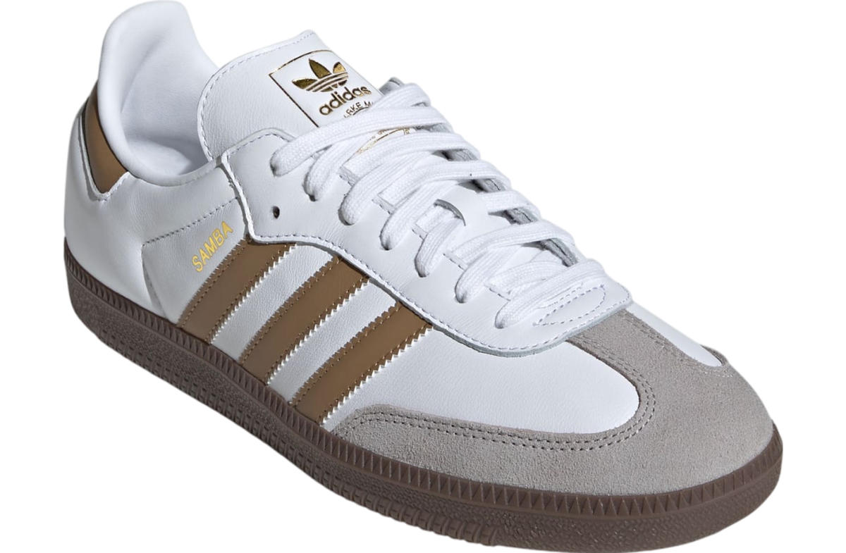 JH8796] Adidas Mens Samba OG Cloud White Brown Desert Clear