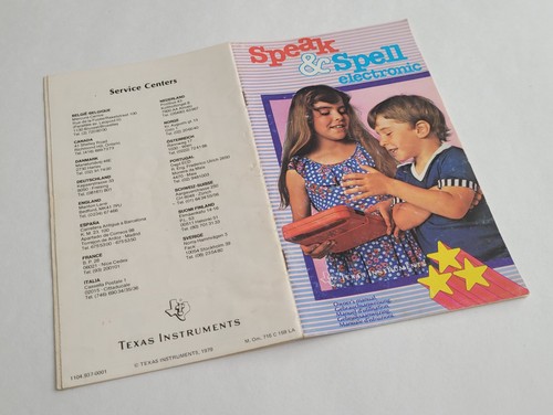 ⚠️BOITE & NOTICE ⚠️- Speak & Spell Electronic - Texas Instruments - 1989 - Picture 9 of 11