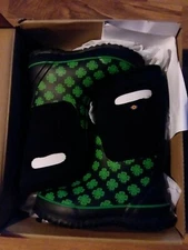 Unisex Children's Bogs Classic 4-H Waterproof Rain Boot Black size 12