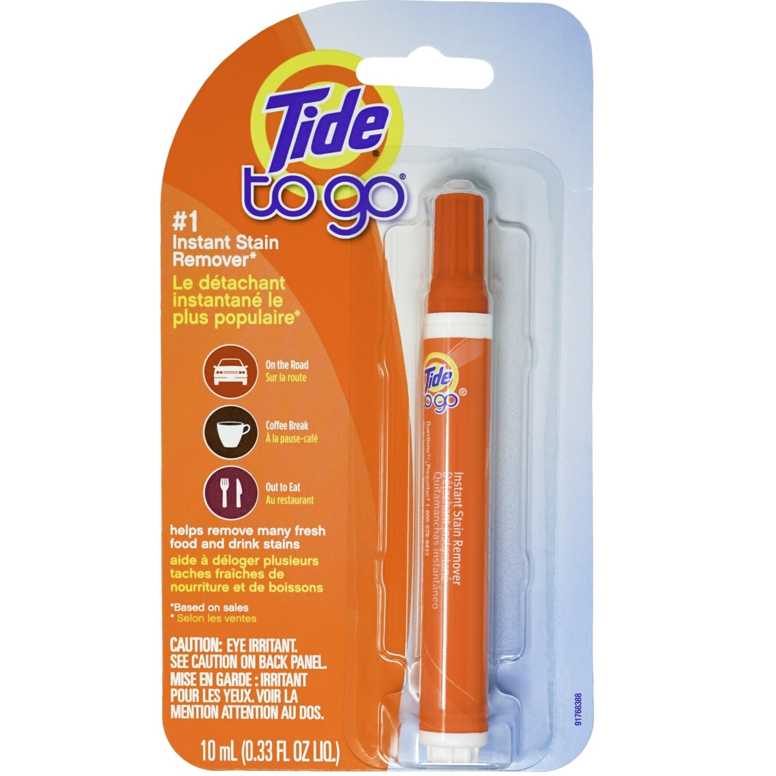 Tide to Go Instant Stain Remover Pen 1 Count, 0.33 Fl Oz, Iris