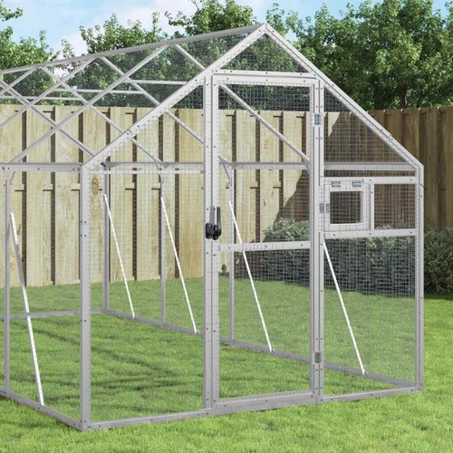 Voliere Vogelkäfig Vogelvoliere Freilaufgehege Vogelhaus Aluminium vidaXL - Bild 5 von 49