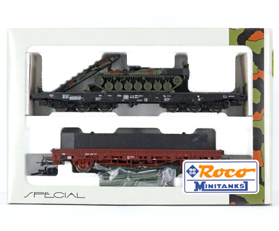 Roco ミニタンクスMINITANKS 803 LIMITED EDITON 2x Roco Minitanks HO Gauge 803 Special Wagon Sets - Boxed