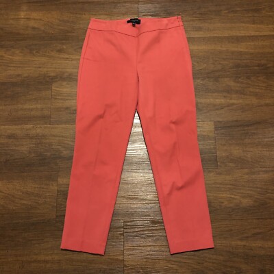 Talbots Chatham Ankle Pants Women's Petite Pink Stretch Slim
