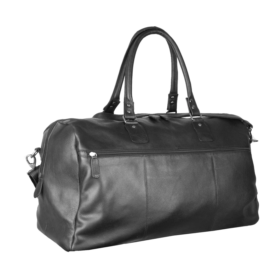 REISETASCHE WEEKENDER SPORTTASCHE REISE TASCHE RINDLEDER SCHWARZ - Bild 2 von 4