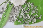 700PCS Tibetan Silver daisy spacer beads 5mm W299