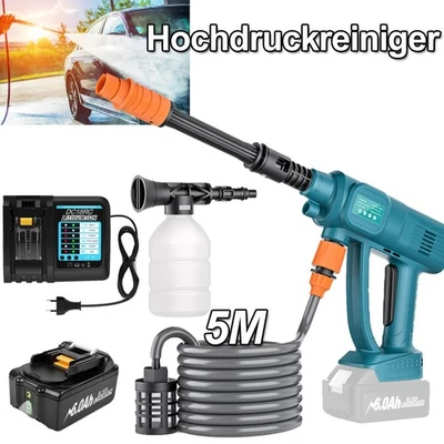 MARKENLOS Für Makita 18V Hochdruckreiniger Auto Mobiler Druckreiniger Spritzpistole - Akku