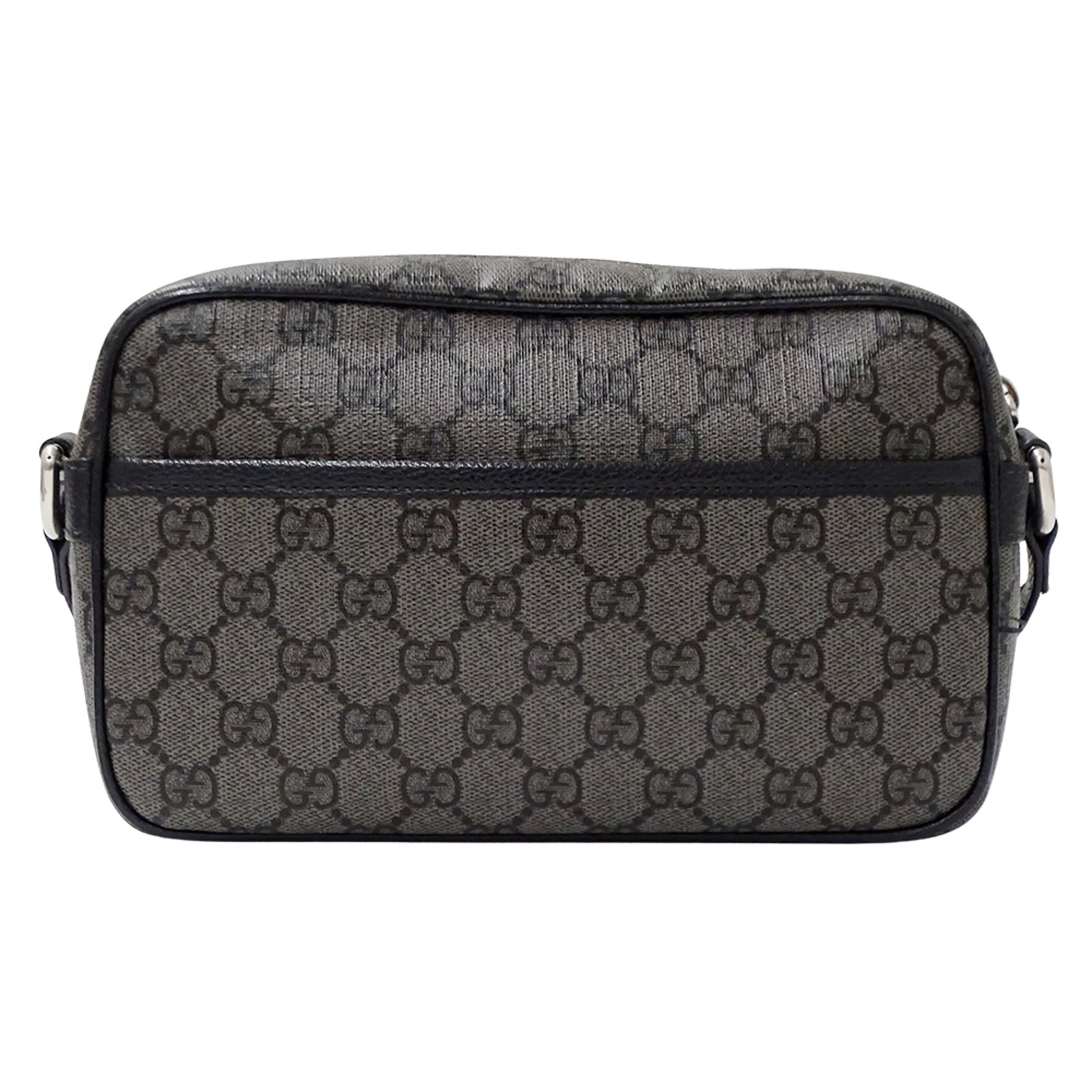 Gucci GG Supreme Shoulder Bag (Gray/Black) 768391, Women's Mini Ba... GZl1fd8z thumbnail 2