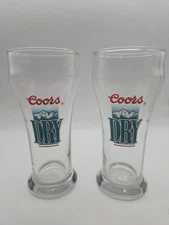 Vintage Coors Dry Beer Sham Glass. 6" Tall