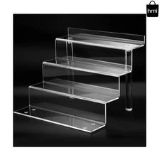 Clear 4-Tier Acrylic Shelf - Perfect for Perfume and Funko POP Displays