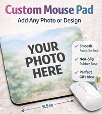 Personalized Mouse Pad Custom Photo Desk Mat  9.5x7.9 Inches